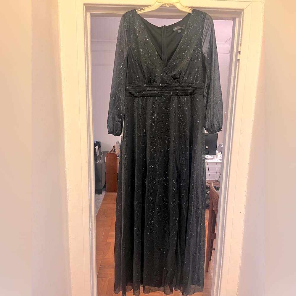 Black sparkly Ever Pretty formal Dress - Size 16/4X